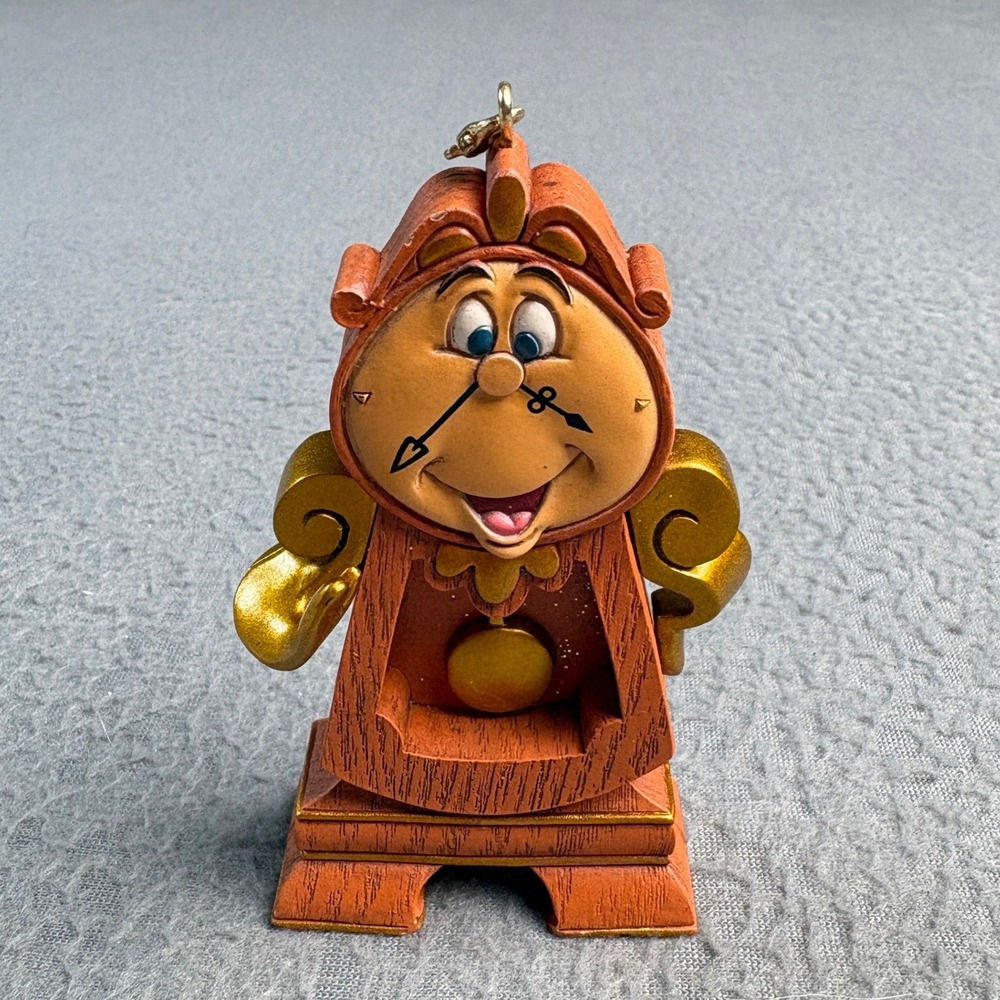 Disney Parks Beauty and the Beast Cogsworth Christmas Ornament FAC-052391-18252